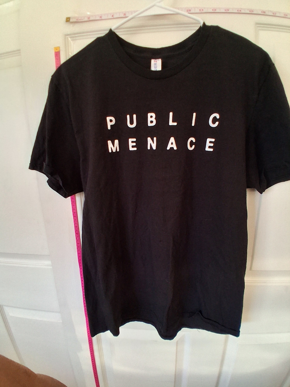 Jerzees Black "PUBLIC MENACE" Graphic Tee